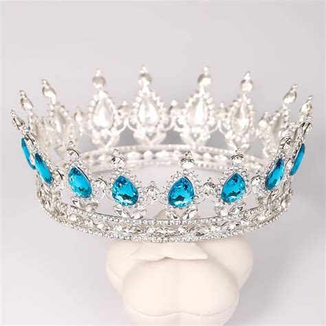 Buy FORSEVEN Queen Crown Rhinestone Wedding Crowns and Tiaras for Women ...