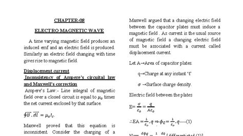 L8-EMWaves: Class 12 Lesson Notes on Electromagnetic Waves - Studocu