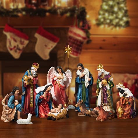 KUETH Indoor Nativity Set Christmas Nativity Scene Holiday Family Gift ...