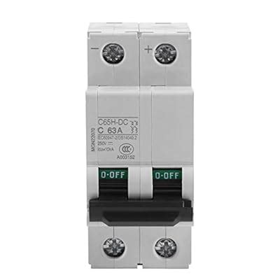 Buy 2P 250V Low Voltage DC Miniature Circuit Breaker for Solar Panels ...