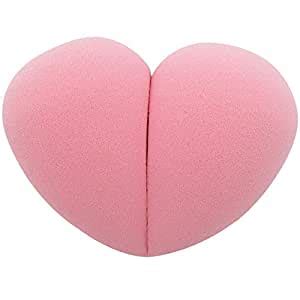 LOVCHU 2 PCS Heart-Shaped Latex-free Professional Makeup Sponge Set ...