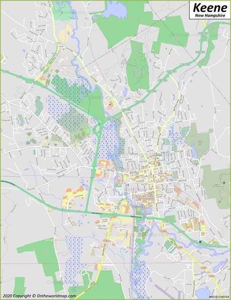 Keene Map | New Hampshire, U.S. | Discover Keene with Detailed Maps