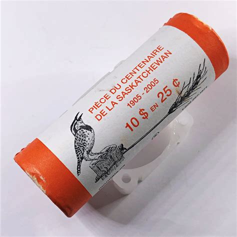 SEALED/UNOPENED 2005 $10 Mint Roll of Canada Centennial Commemorative ...