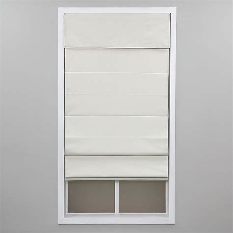 allen + roth 27-in x 64-in Cream Room Darkening Cordless Roman Shade ...