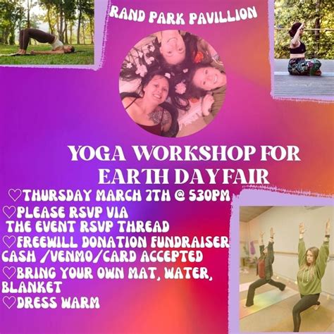 Yoga Workshop for Earth Day Fair , Rand Park, Keokuk, 7 March 2024 ...