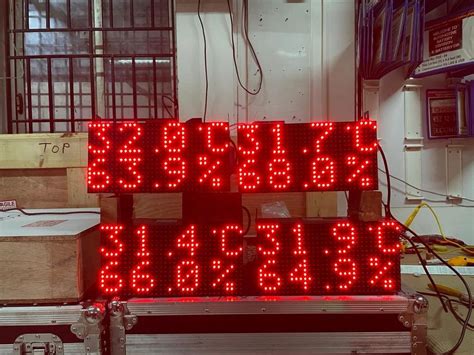 LED Temperature and Humidity Display board - Temperature Monitoring ...