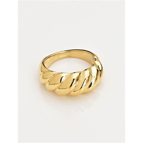Buy Palmonas Rope Twisted Bold Ring - 18k Gold Plated Online
