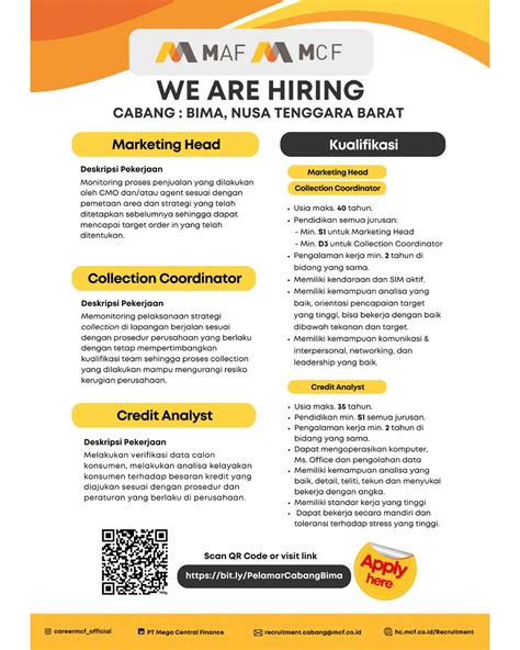 PT MEGA CENTRAL FINANCE | [INFO BEASISWA & MAGANG] Hi, MCFriends. We ...