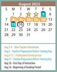 Belmar Elementary - School District Instructional Calendar - Amarillo ...