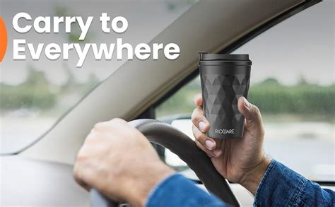 Rioware® Vacuum Insulated Travel Coffee Mug with Lid Keeps Cold for 14 ...