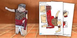 Ancient Rome Paper Model Soldier