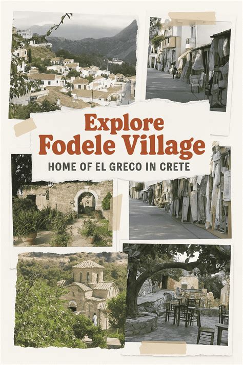 Explore Fodele Village – Home of El Greco in Crete | GooGreece