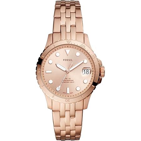 Fossil Riley Analog Rose Gold Dial Women's Watch - ES2811 : Fossil ...