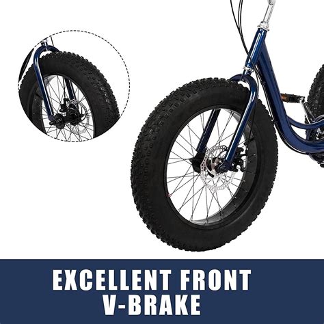 GIZMAC Adult Tricycles 7 Speed, Adult Trikes 20 inch 3 India | Ubuy