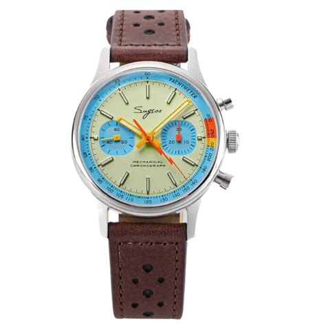 Sugess 1963 Pilot Watch Mens Chronograph Mechanical Wristwatches Origi ...