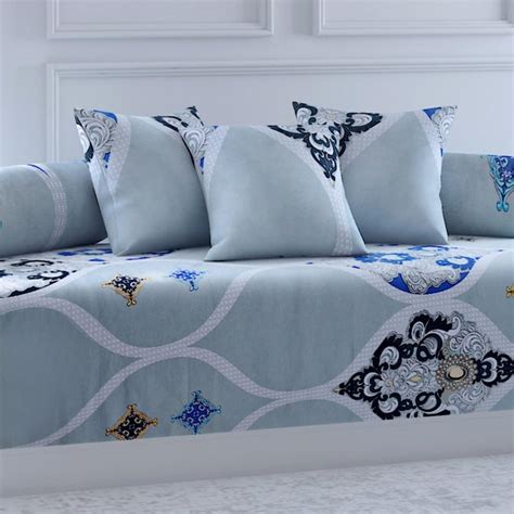 Buy SWAYAM Veda Printed 6-Pc. Diwan Set - 152 x 228 cm from Swayam at ...