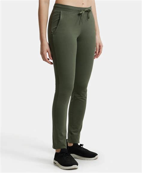 Buy Super Combed Cotton Elastane Slim Fit Trackpants With Side Pockets ...