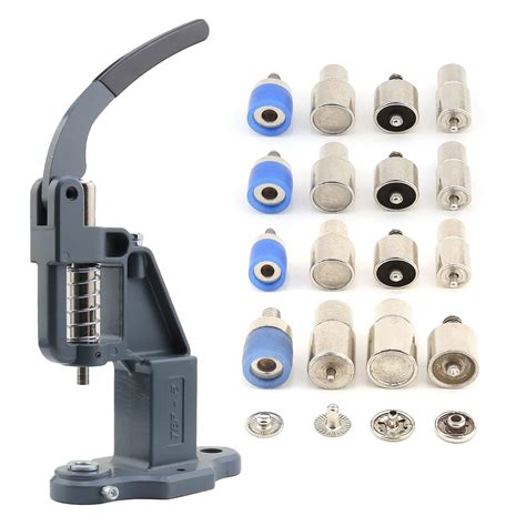 Amazon.com: Snap Fastener Button Machine with Dies - Hand Press Machine ...