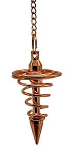Copper Dowsing Pendulum for Divination and Energy Healing, Dowser ...