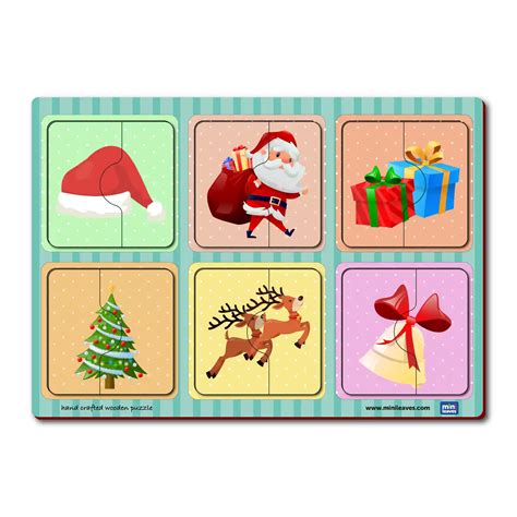 Buy Mini Leaves 2 Piece Christmas Jigsaw Puzzle