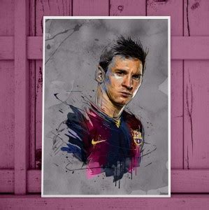 Lionel Messi Wall Poster Motivational Inspirational Footballer Quotes ...