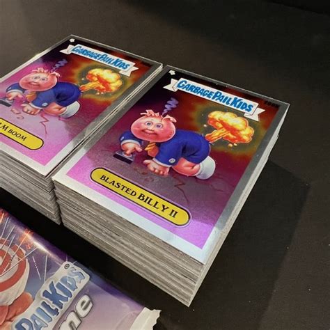 GARBAGE PAIL KIDS CHROME 7 COMPLETE 100 CARD BASE SET + WRAPPER 2025 ...