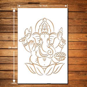 JAZZIKA Shree Ganesh Ji Design Ideal For Wall Decor Paintings Home Wall ...