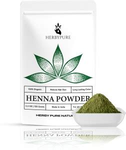 Herby Pure Organic Henna / Mehandi Powder for Hair Color | 100% Natural ...