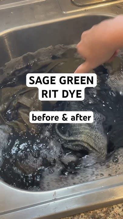 SAGE GREEN rit dye before & after - dyeing clothing and sheets #ritdye ...