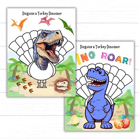 Turkey Disguise Project Dinosaur | Fanny Printable