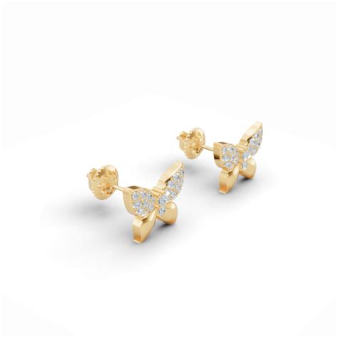 Ethereal Butterfly Diamond Studs | Wondr Diamonds