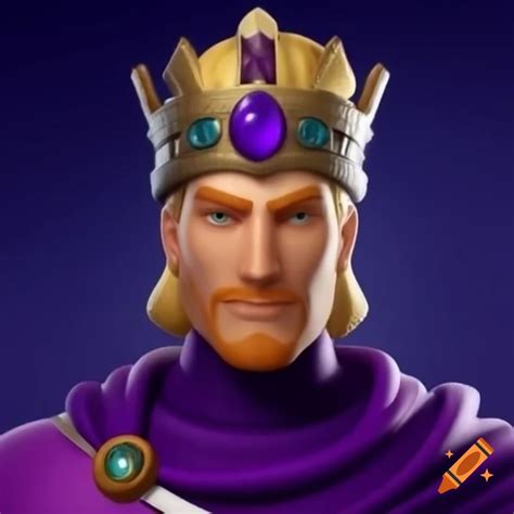 Blonde man dressed as a king in German attire with gem crown, video ...