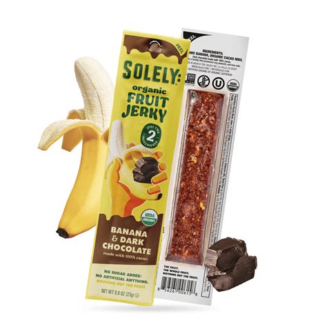 Organic Banana And Chocolate Fruit Jerky – Solely