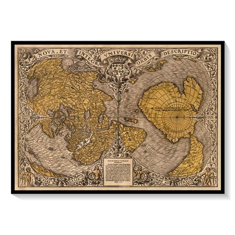 Old Map by Oronce Fine: Buy Premium Framed Old & Modern Map Art Prints ...