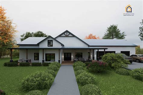Single Story 4-Bedroom Barndominium Floor Plan - The Huron