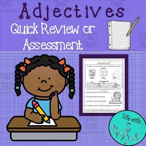 Image result for TES Adjectives Worksheet