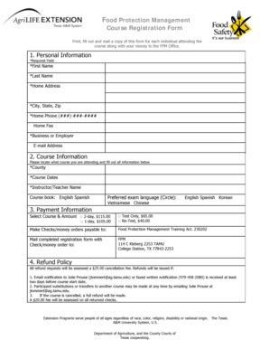 Course Registration Form Pdf | pdfFiller