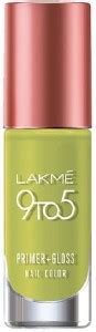 Lakmé 9to5 Primer + Gloss Nail Colour Lime Treat - Price in India, Buy ...