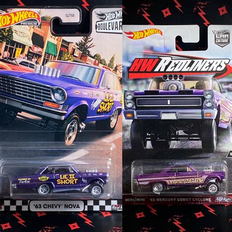 Hot Wheels Mercury Comet Cyclone HW Redliners Car Culture Premium Box > Hotwheels Chevy Nova ...
