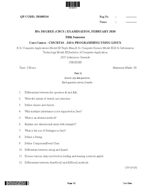 Java BCA 2nd Sem 的图像结果