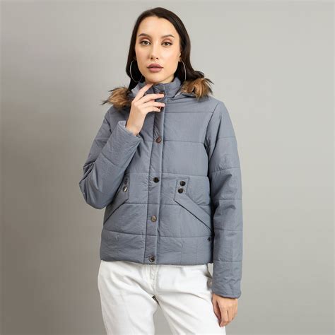 Duke Urban Women Short Style Hooded Bomber Jacket (SDZ4110)