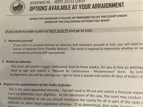 What should I do at my Arraignment? - Orange County DUI Attorneys