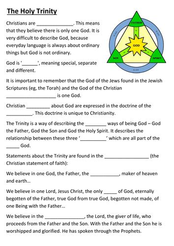 Image result for Holy Trinity Activity