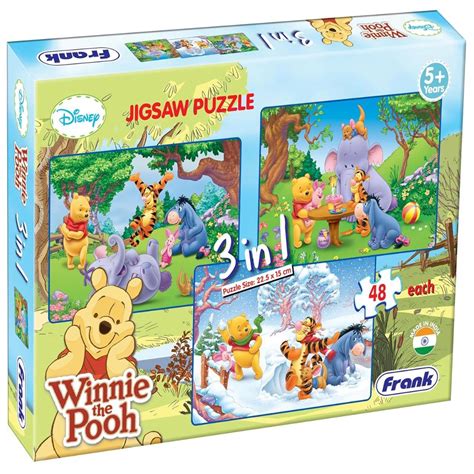 Frank Disney Winnie The Pooh (48 Pieces) 3 in 1 Jigsaw Puzzle — Toycra