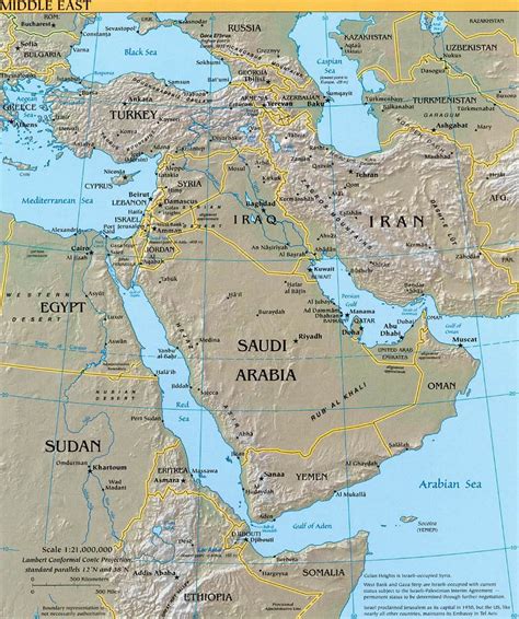 Map Of Middle East 1914
