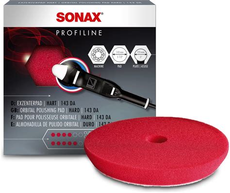 Sonax Polishing Pad for Dual Action - Cutting - Red (5 inch - 143mm ...