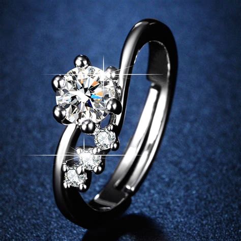 Buy Silver Plated American Diamond Studded Contemporary Anti Tarnish ...