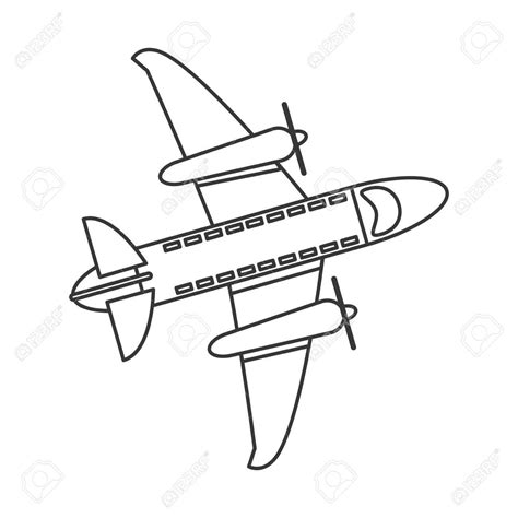 Airplane Drawing Simple at GetDrawings | Free download