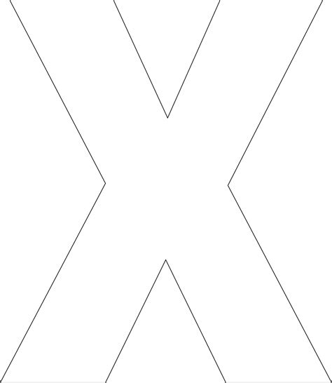 Printable Bubble Letter X