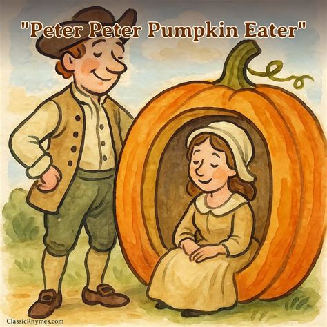 Peter Peter Pumpkin Eater: Lyrics, Meaning & Printable PDF - Classic Rhymes